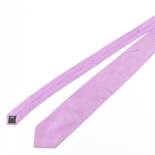 Van Heusen Men's Pink Geometric Slim Tie Silk