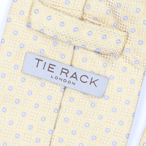 Tie Rack Men's Yellow Silk Geometric Tie