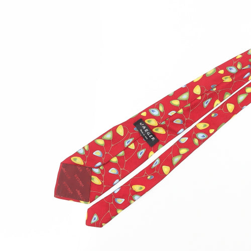Jaeger Men's Red Silk Floral Tie