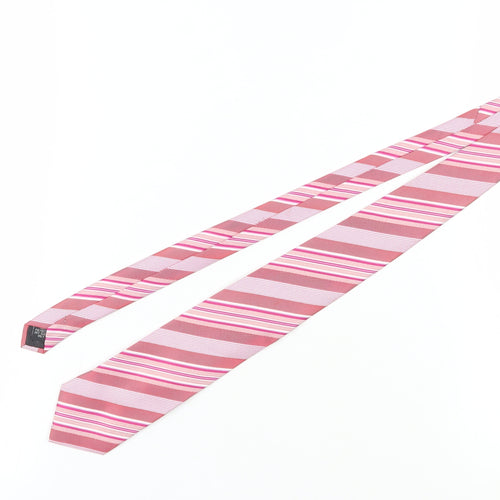 Skopes Men's Pink Striped Tie, One Size, Stylish & Bold