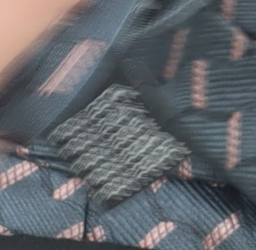 Baumler Men's Grey Silk Geometric Slim Tie