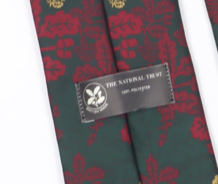 The National Trust Men's Green Floral Tie