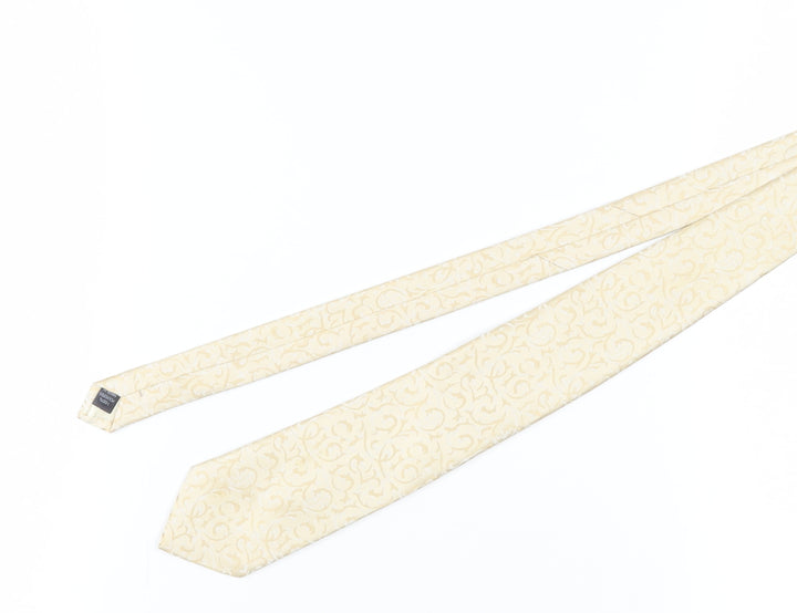 Debenhams Men's Beige Floral Polyester Tie