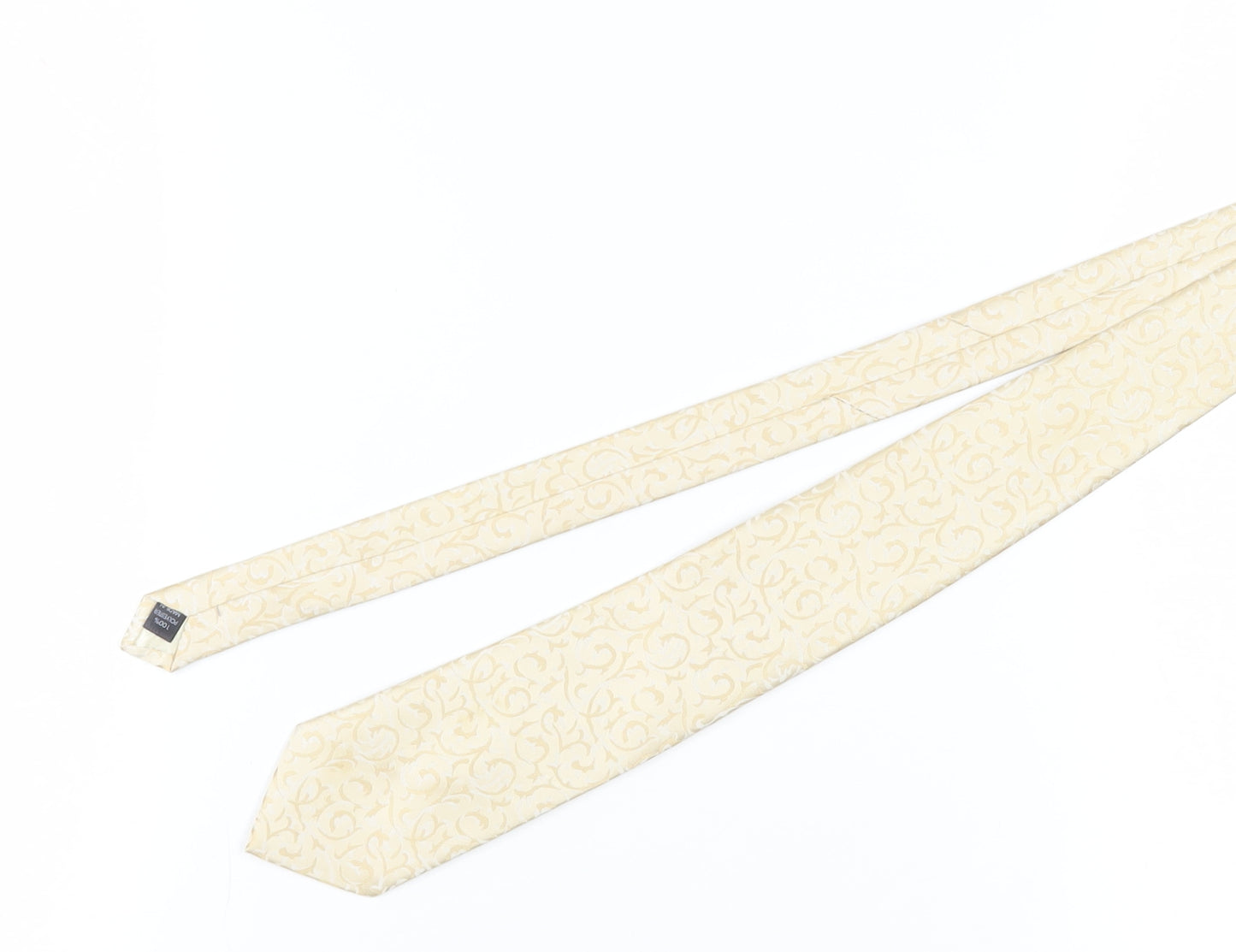 Debenhams Men's Beige Floral Polyester Tie