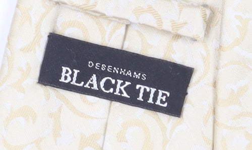 Debenhams Men's Beige Floral Polyester Tie