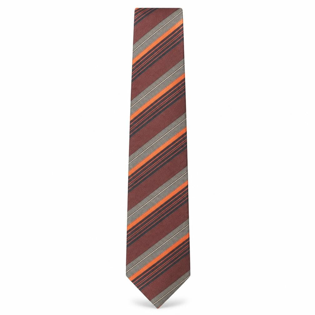 Front view of Remus Uomo Men's Multicoloured Striped Tie