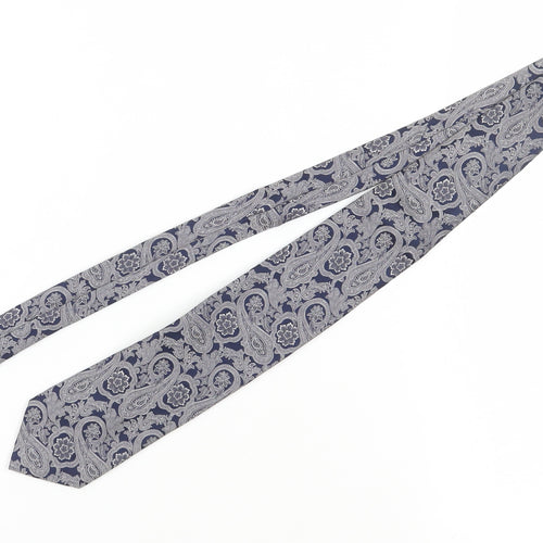 Tie Rack Men's Blue Paisley Silk Designer Tie