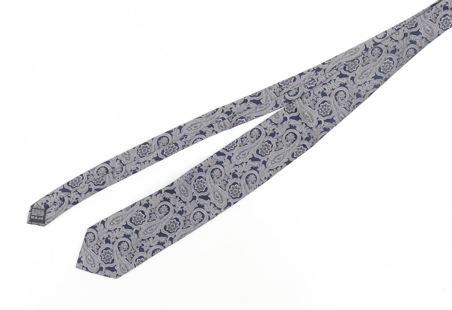 Tie Rack Men's Blue Paisley Silk Designer Tie