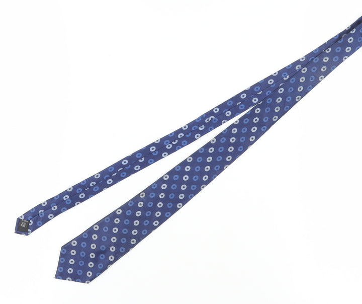 Ben Sherman Men's Blue Geometric Silk Tie