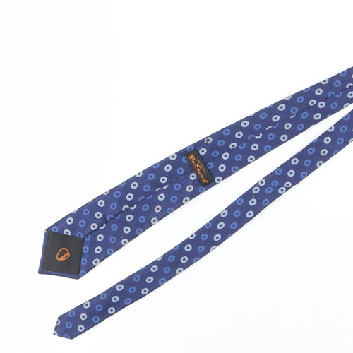 Ben Sherman Men's Blue Geometric Silk Tie
