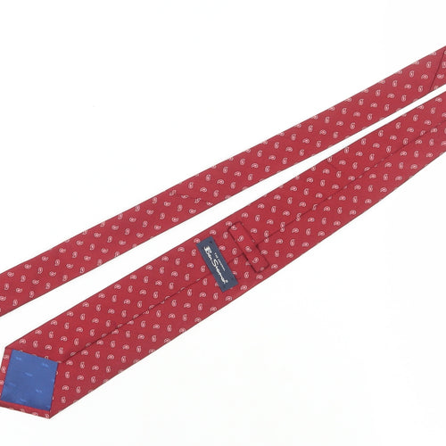 Ben Sherman Men's Red Paisley Silk Tie