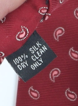 Ben Sherman Men's Red Paisley Silk Tie