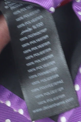 Thomas Nash Men's Purple Polka Dot Slim Tie