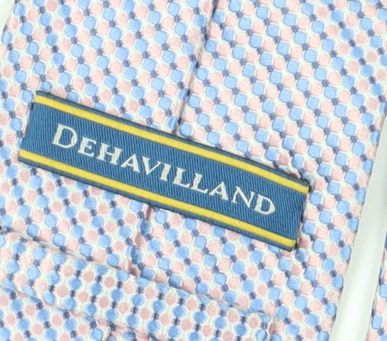 DeHavilland Men's Blue Geometric Slim Tie