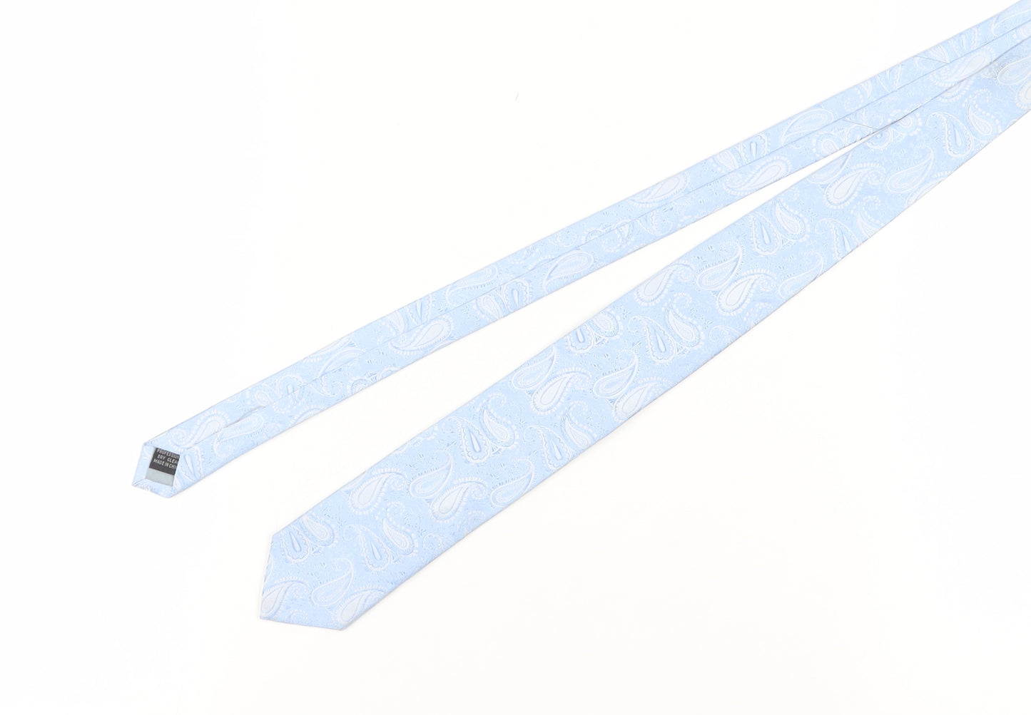 John Lewis Blue Paisley Silk Men's Tie