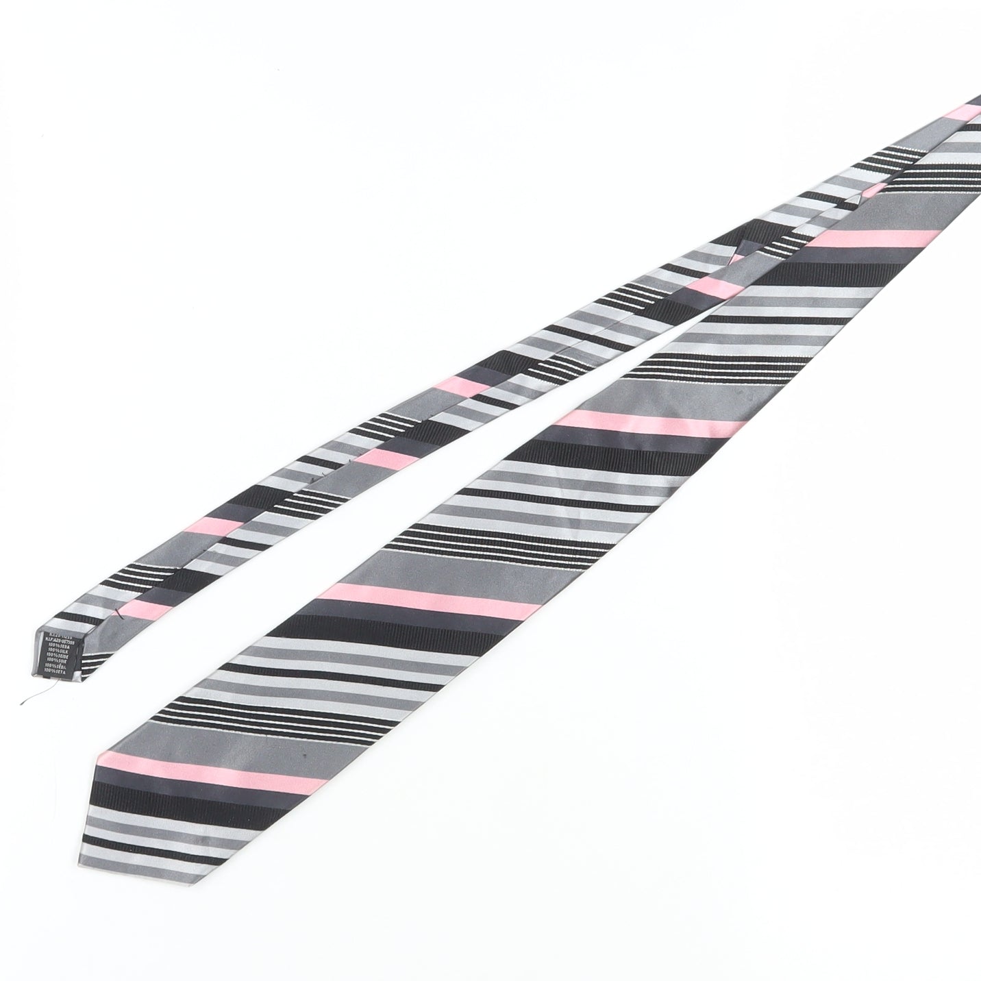 Sfera Men's Pink Striped Slim Tie