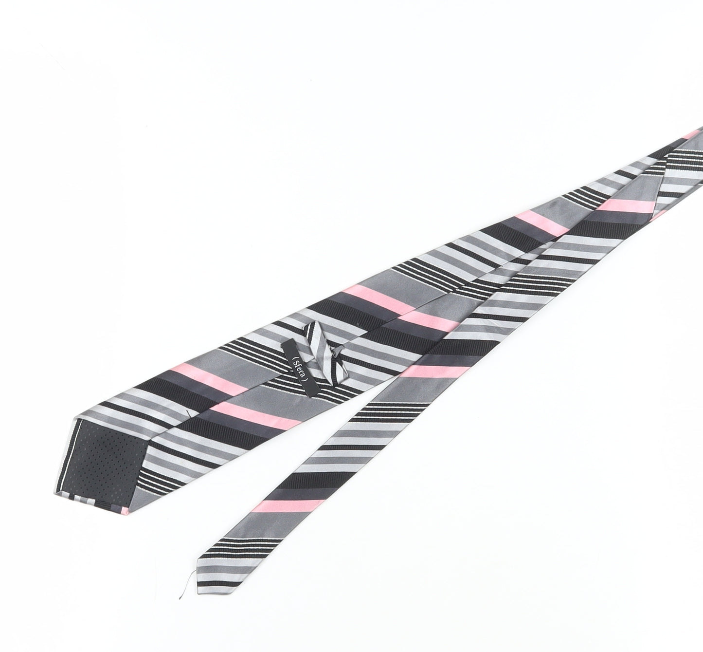 Sfera Men's Pink Striped Slim Tie