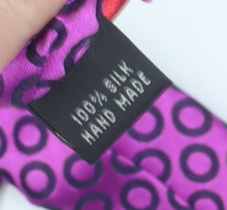 Silkworm London Men's Purple Geometric Silk Tie