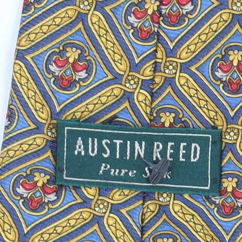Austin Reed Men's Multicoloured Geometric Silk Tie