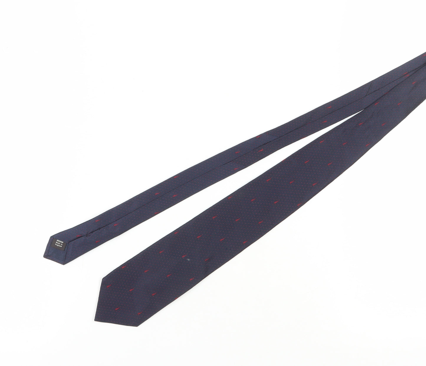 Dunhill Men's Blue Slim Silk Polka Dot Tie
