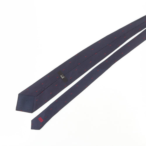 Dunhill Men's Blue Slim Silk Polka Dot Tie