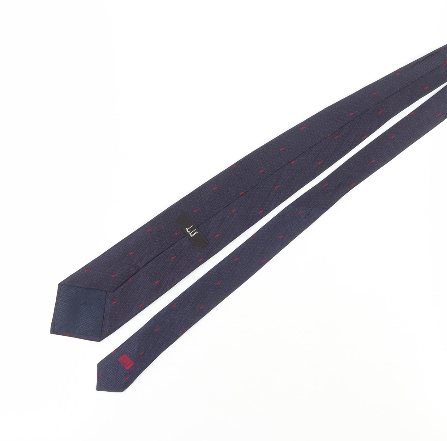 Dunhill Men's Blue Slim Silk Polka Dot Tie