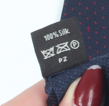 Dunhill Men's Blue Slim Silk Polka Dot Tie