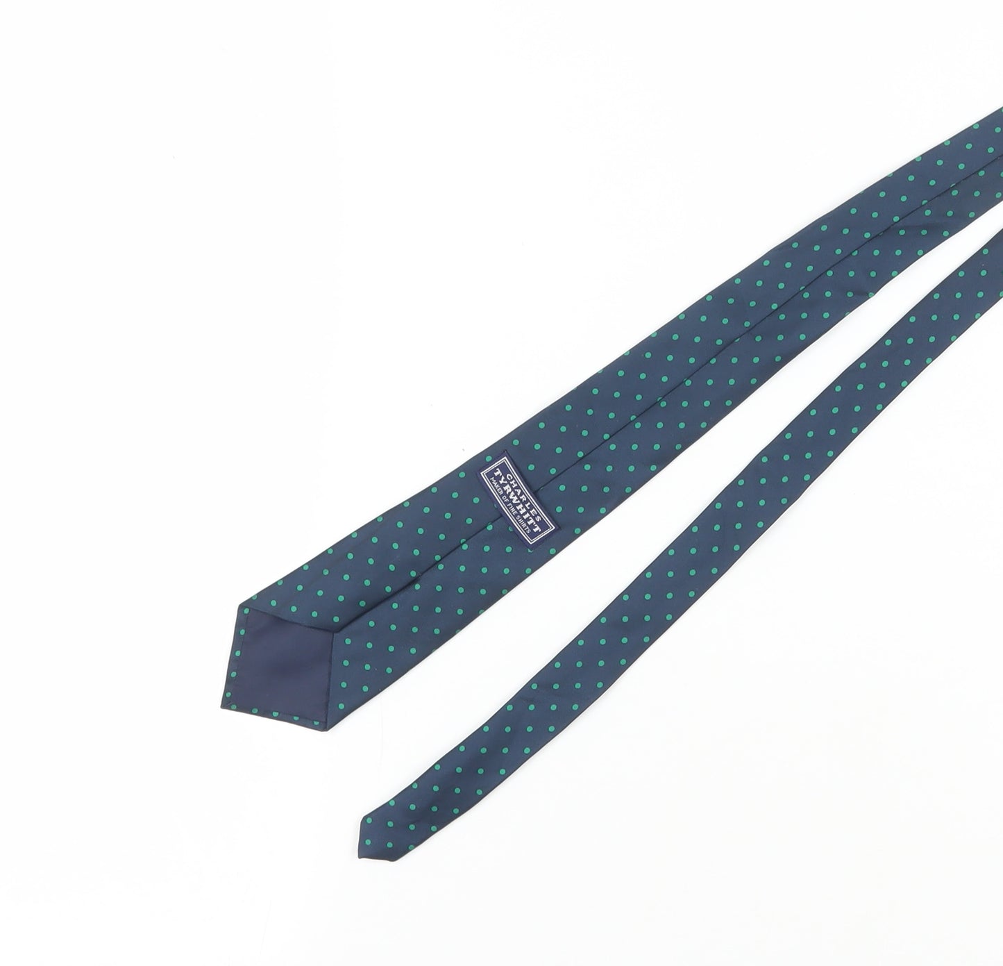 Charles Tyrwhitt Men’s Blue Silk Polka Dot Tie