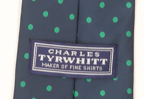Charles Tyrwhitt Men’s Blue Silk Polka Dot Tie