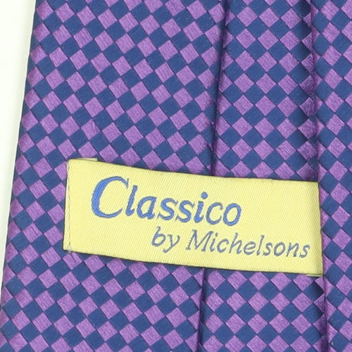 Classico by Michelsons Men's Purple Geometric Tie
