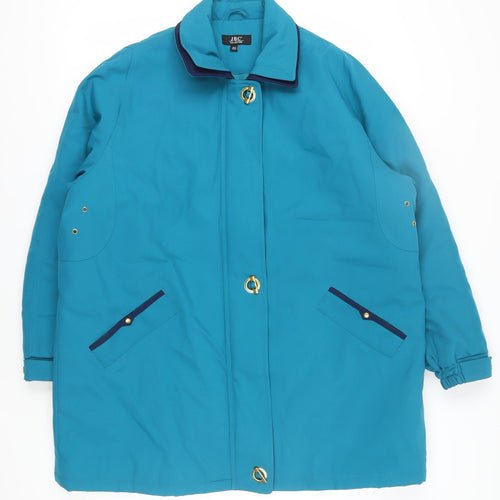 JBC Collection Women's Blue Long Sleeve Coat Size 20