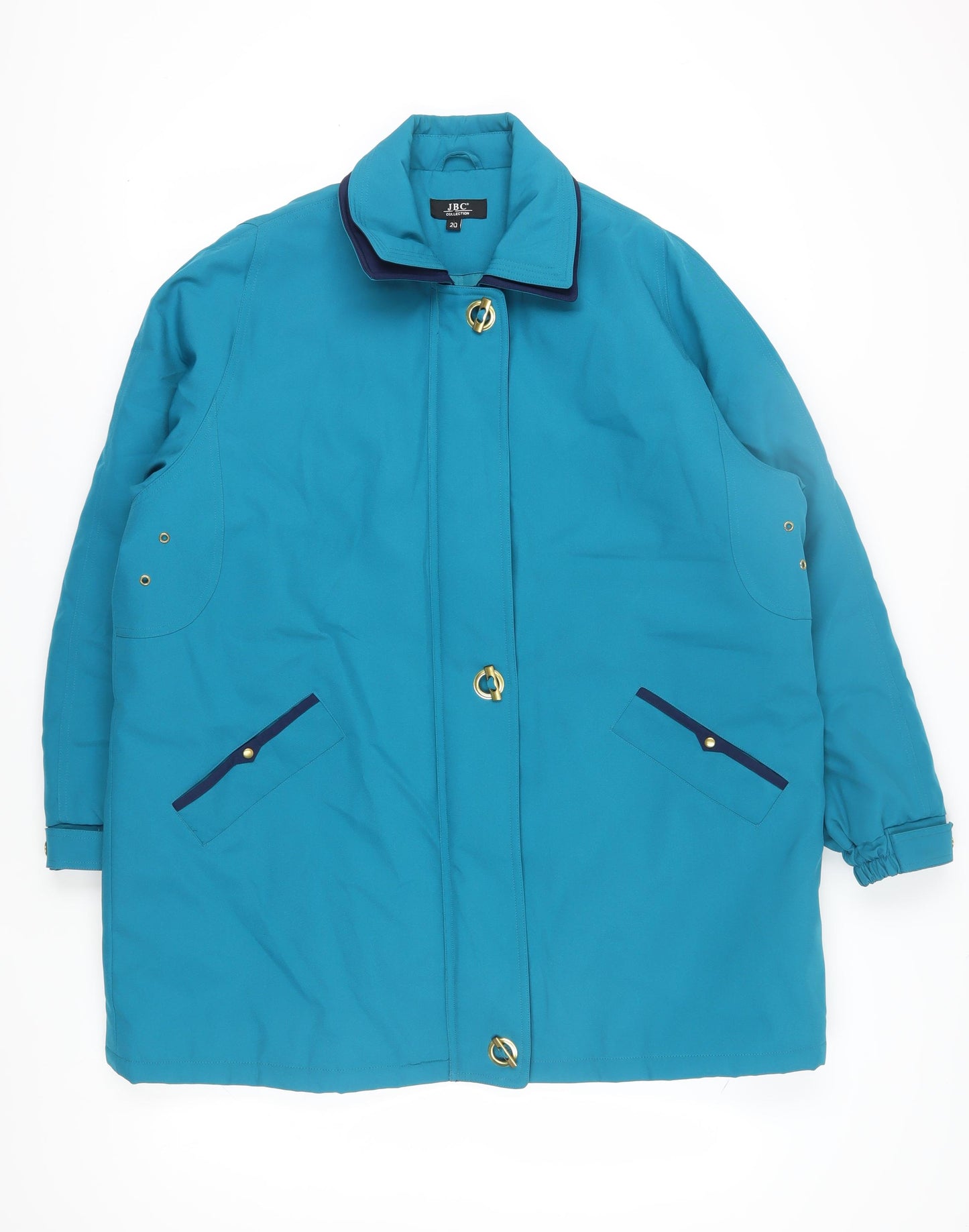 JBC Collection Women's Blue Long Sleeve Coat Size 20