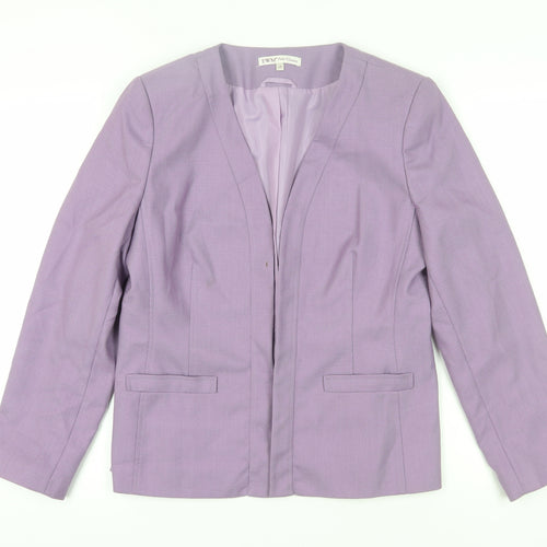 EWM Women's Purple Suit Jacket, Size 14