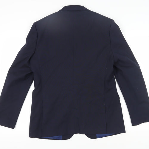 Burton Men's Blue Slim Suit Jacket 42 Regular Fit