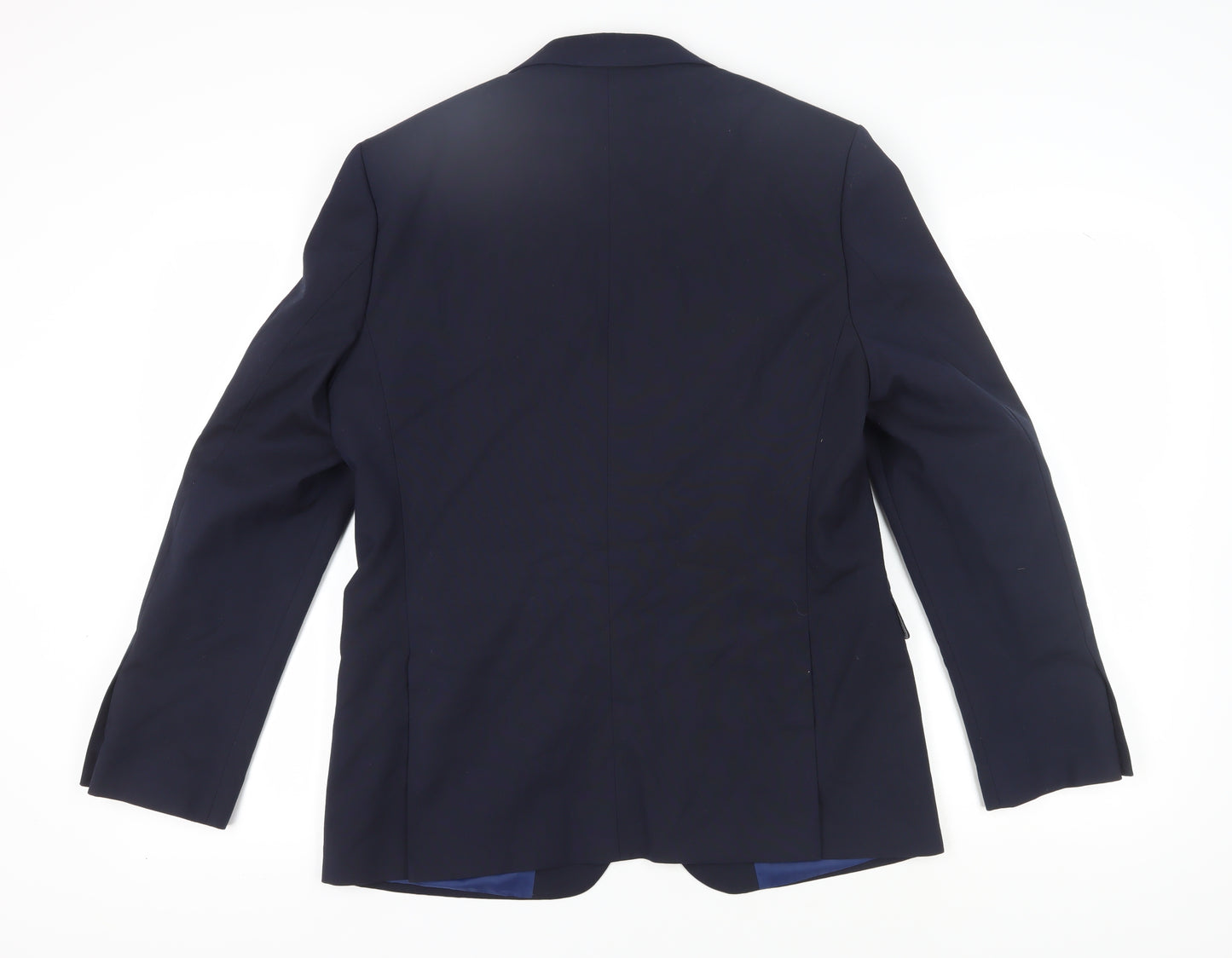 Burton Men's Blue Slim Suit Jacket 42 Regular Fit