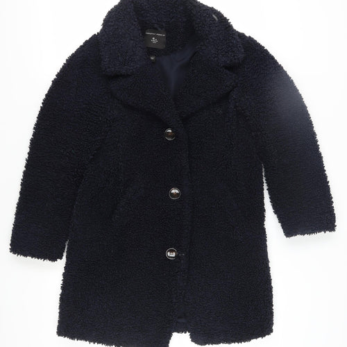 Dorothy Perkins Women's Black Mid-Length Coat Size 6