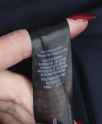 Dorothy Perkins Women's Black Mid-Length Coat Size 6