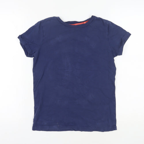 Boden Boys Blue Basic T-Shirt Size 11-12 Years