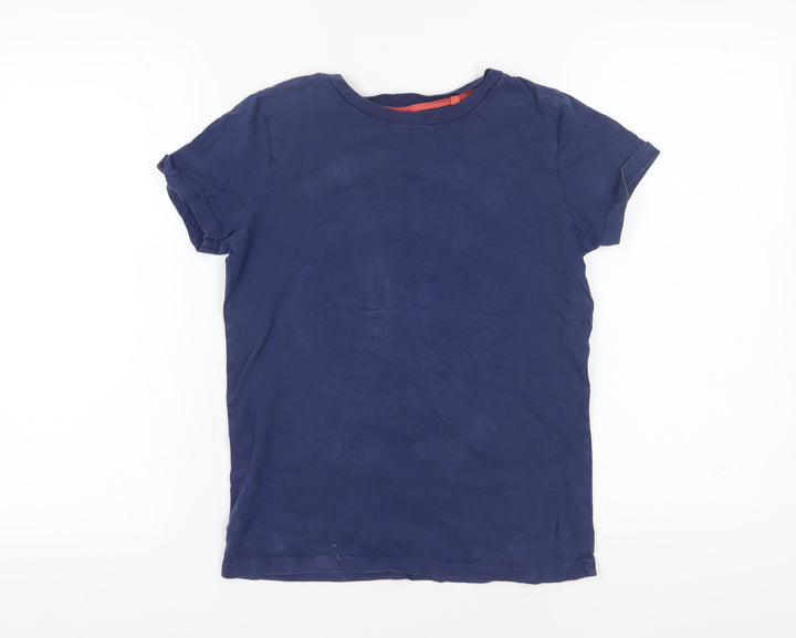 Boden Boys Blue Basic T-Shirt Size 11-12 Years