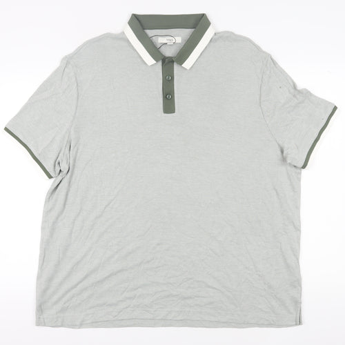 Marks and Spencer Men's Grey 3XL Polo Shirt