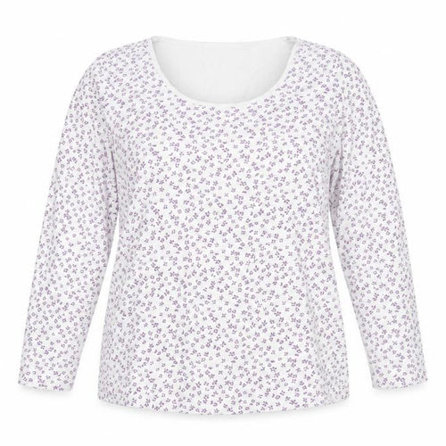 Marks and Spencer Women's White Floral T-Shirt UK 16