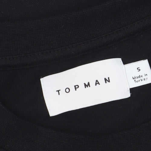 Topman Men's Black Berlin Print T-Shirt, Size S