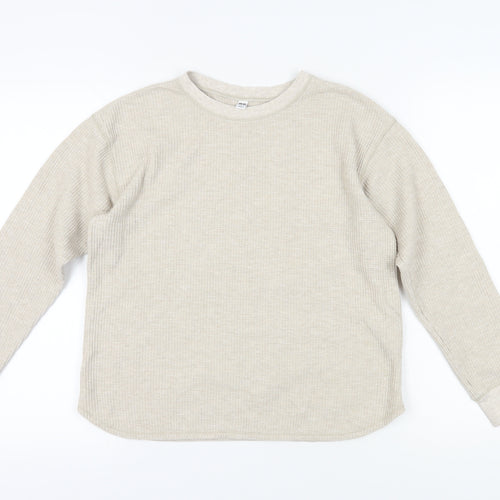 Uniqlo Women's Beige Pullover Sweatshirt, Size S