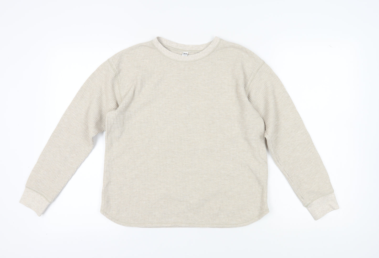 Uniqlo Women's Beige Pullover Sweatshirt, Size S