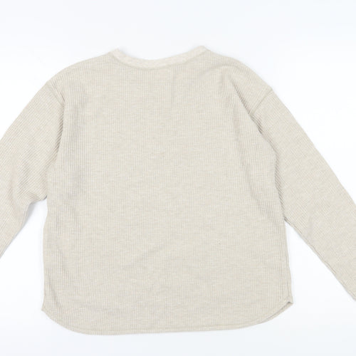 Uniqlo Women's Beige Pullover Sweatshirt, Size S