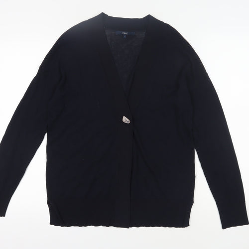 Next Women's Black Cardigan, Size 10, V-Neck Lightweight