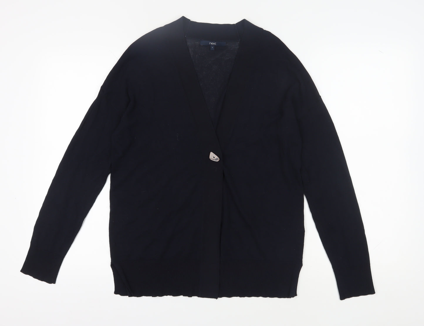 Next Women's Black Cardigan, Size 10, V-Neck Lightweight