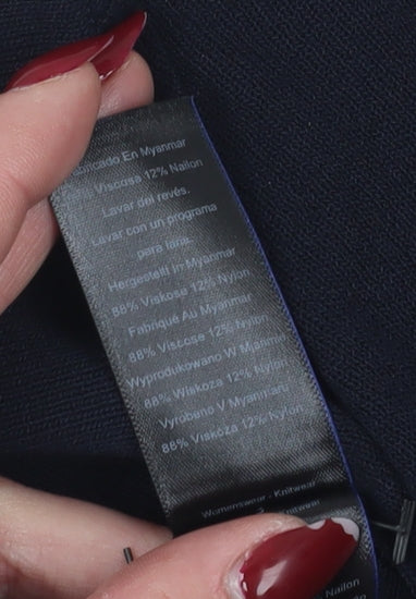 Next Women's Black Cardigan, Size 10, V-Neck Lightweight