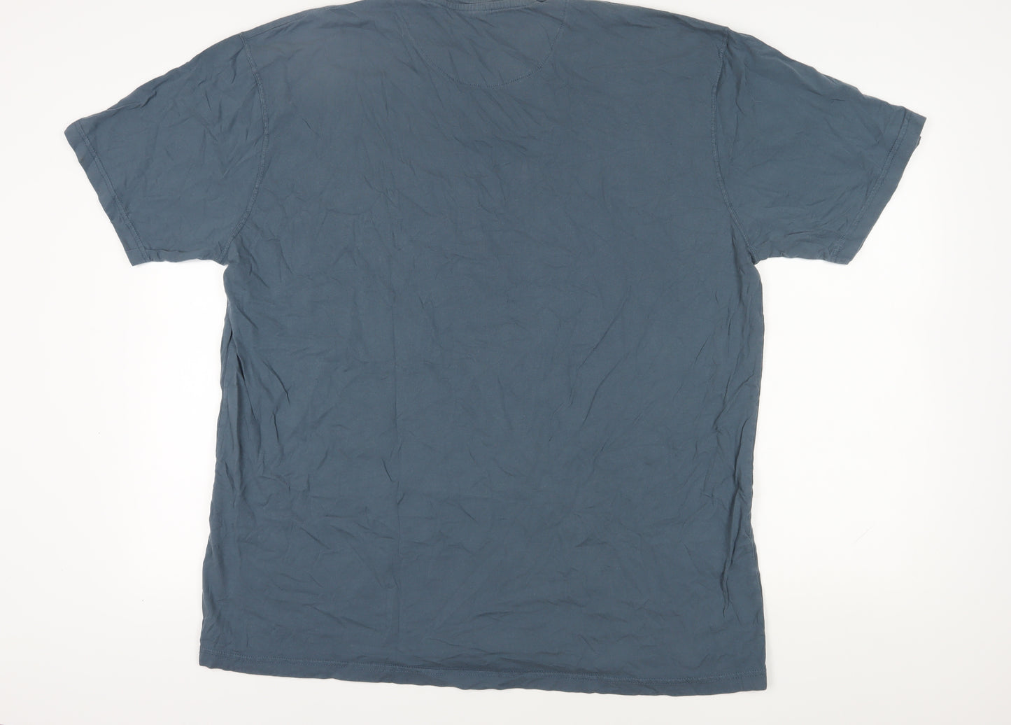 Jacamo Men's 3XL Blue Henley T-Shirt