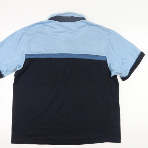 Chums Men's Blue Polo Shirt L Short Sleeve